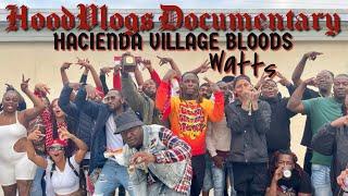 Welcome to Watts, Ca - Hacienda Village Bloods - Documentary Hoodvlog