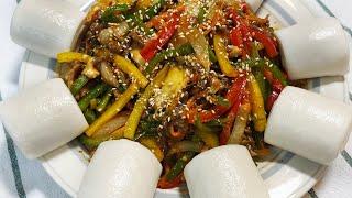 썰고 볶기만 하면 끝 :: 간단하지만 근사한 요리가 되는 고추잡채 만들기 너무 쉬워요!! :: Making Pepper Japchae
