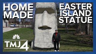 The story of the famous home made Easter Island statue