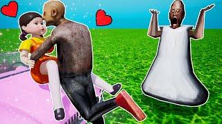 Granpa Fall In Love Wil Squid Game Doll | Granny Funny Horror Animation