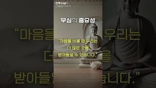 무심의 중요성 - 진우스님의 오늘의 명상 #진우스님 #선명상