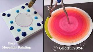 Easy & Creative Art When You’re Bored | Moonlight Painting | Drawing Tutorials