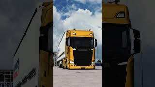 The most beautiful yellow Scania review#truck