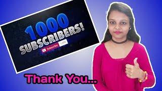 1000 Subscribers || Thank You Subscribers || in Bhanu's Talks