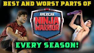 The BEST and WORST Parts of Every American Ninja Warrior Season (1-15) | The SASUKE Nerds