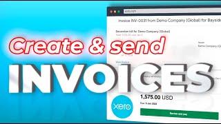 Create and send invoices in Xero