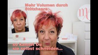 Volumen am Oberkopf/Hinterkopf- Fülle in feine Haare bekommen.