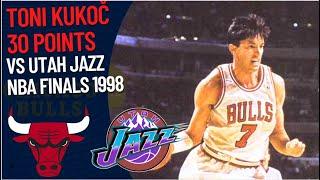Toni Kukoc 30 pts VS Utah Jazz | NBA FINALS 1998