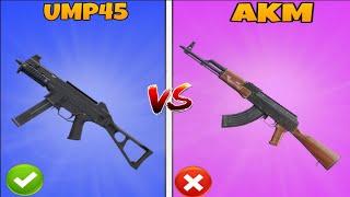 UMP45 VS AKM which one is good? #bgmiguns #pubgmobile #guncamper#akmgun #ump45