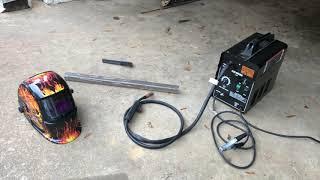 Harbor Freight Flux 125 Welder by Chicago Electric, No DCEN Modifications: REAL Review and Live Demo