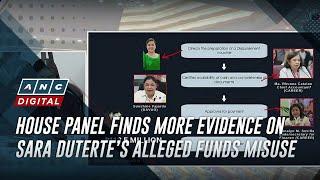 House panel finds more evidence on Sara Duterte’s alleged funds misuse | ANC