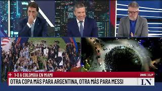 Caos e incidentes en la final de la Copa América. Feinmann con Pablo Rossi