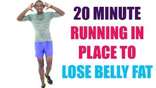 20 Minute Running In Place to Lose Belly Fat  Burn 230 Calories 