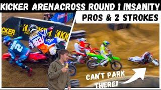 Craziest ArenaCrash Yet?! Kicker Arenacross Opener was EPIC!! Carnage All Day Long