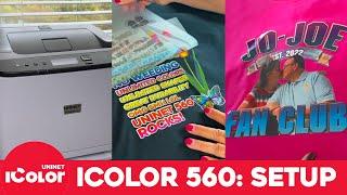 UNINET IColor 560 White Toner Printer Full Setup