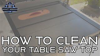 Learn to Refresh Your Table Saw Top