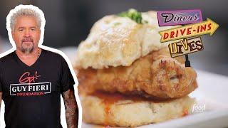 Guy Fieri Goes Back for *Spot-On* Chicken Biscuit in GA | Diners, Drive-Ins and Dives | Food Network