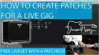 HOW TO CREATE PATCHES FOR A LIVE GIG - BOSS KATANA TUTORIAL - INCLUDES 4 FREE PATCHES!!!