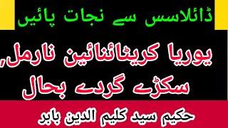 SMALL KIDNEY, UREA, CREATININE, KIDNEY FAILURE, DIALYSIS TREATMENT. HK SYED KALIM UDIN BABAR KARACHI