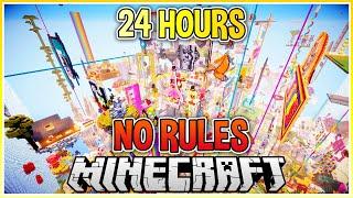 I Made a No Rules Minecraft Server for 24 Hours and These are the Results..
