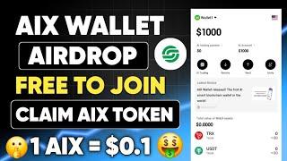 Aix Wallet Airdrop || Aix Wallet Withdraw | New Crypto Wallet Airdrop | Aix Wallet Complete Overview