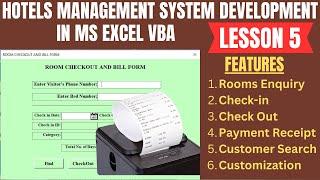 HOW TO DEVELOP A HOTEL MANAGEMENT SYSTEM IN MS EXCEL VBA LESSON 5