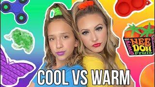 WARM ️ VS COOL  COLOR FIDGET SHOPPING CHALLENGE!