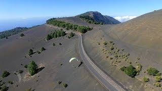 Abfluss (Fuga). Gleitschirmfliegen El Hierro