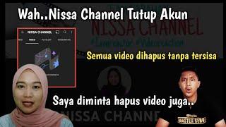 Nisa Channel Tutup Akun, semua video dihapus //Minta maaf...