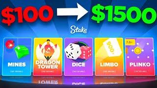 TURNING $100 TO $1500 - Stake