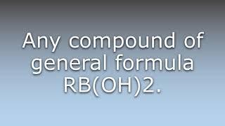 What does Boronic acid mean?