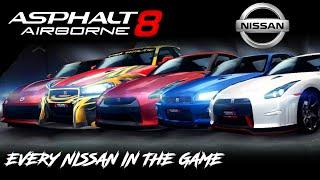 Asphalt 8: Full Nissan Showcase (Every Car in-game)