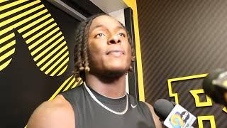 Video: Kaleb Johnson talks two touchdown performance in Iowa football's win over Illinois State