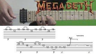 Megadeth - Symphony of Destruction (Solo) Guitar Lesson with Tabs!