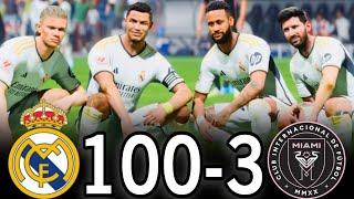 FIFA 23 - MESSI RONALDO NEYMAR & MBAPPE | ALL STARS |  REAL Madrid 100-3 INTER MIAMI