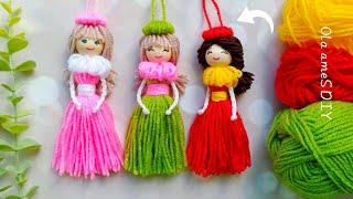 It's so Cute ️ Superb Doll Making Idea with Yarn and Cardboard - You will Love It- DIY Woolen Craft