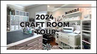 2024 Craft Room Tour | Ribbon & Paper Crafting | Small Craft Business Organization Ideas & Tips