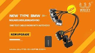 New type BMW N13,N20,N55,B38,MSV90 DME test cables work with Autohex II