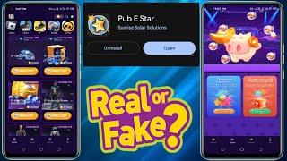 Pub E Star App - Pub E Star App Real Or Fake ; Pub E Star App Redeem Proof - Tech ReTech