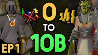 0 To 10b WITHOUT STAKING!! Ep #1 Zaros OSRS RSPS