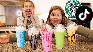 MAKING VIRAL TikTok STARBUCKS DRINKS At HOME! | JKrew