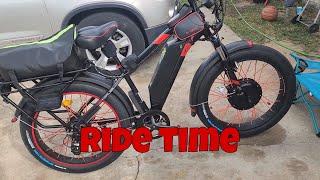 dual motor Ariel rider Kepler part 2 fit the battery,  sabvoton controller and test ride