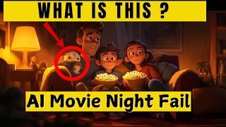 AI Movie Night FAIL: Popcorn Chaos Ensues! 