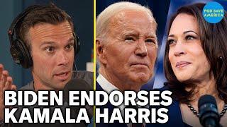 Kamala Harris Endorsed By Joe Biden For President. Republicans and Trump Campaign Are Reeling.