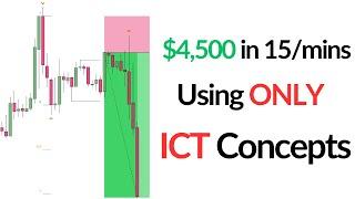 How I Made $4 500 in 15 Mins Using ICT Concepts