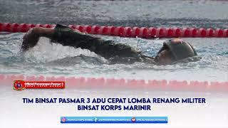 Tim Binsat Pasmar 3 Adu Cepat Lomba Renang Militer Binsat Korps Marinir #marinir #papua #pasmar3