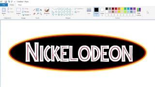 How to draw a Nickelodeon logo in Jurassic Park style using MS Paint | How to draw on your computer