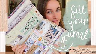 how to fill your journal pages! Easy first page ideas and what to write ️