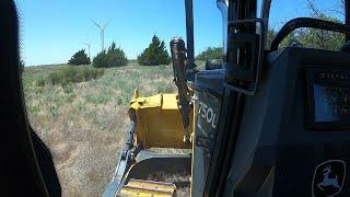 The Sandy Hill Job Is UNDERWAY!!!  DEERE 750L Taking Down BIG CEDARS!!!