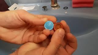 Faucet aerator replacement.